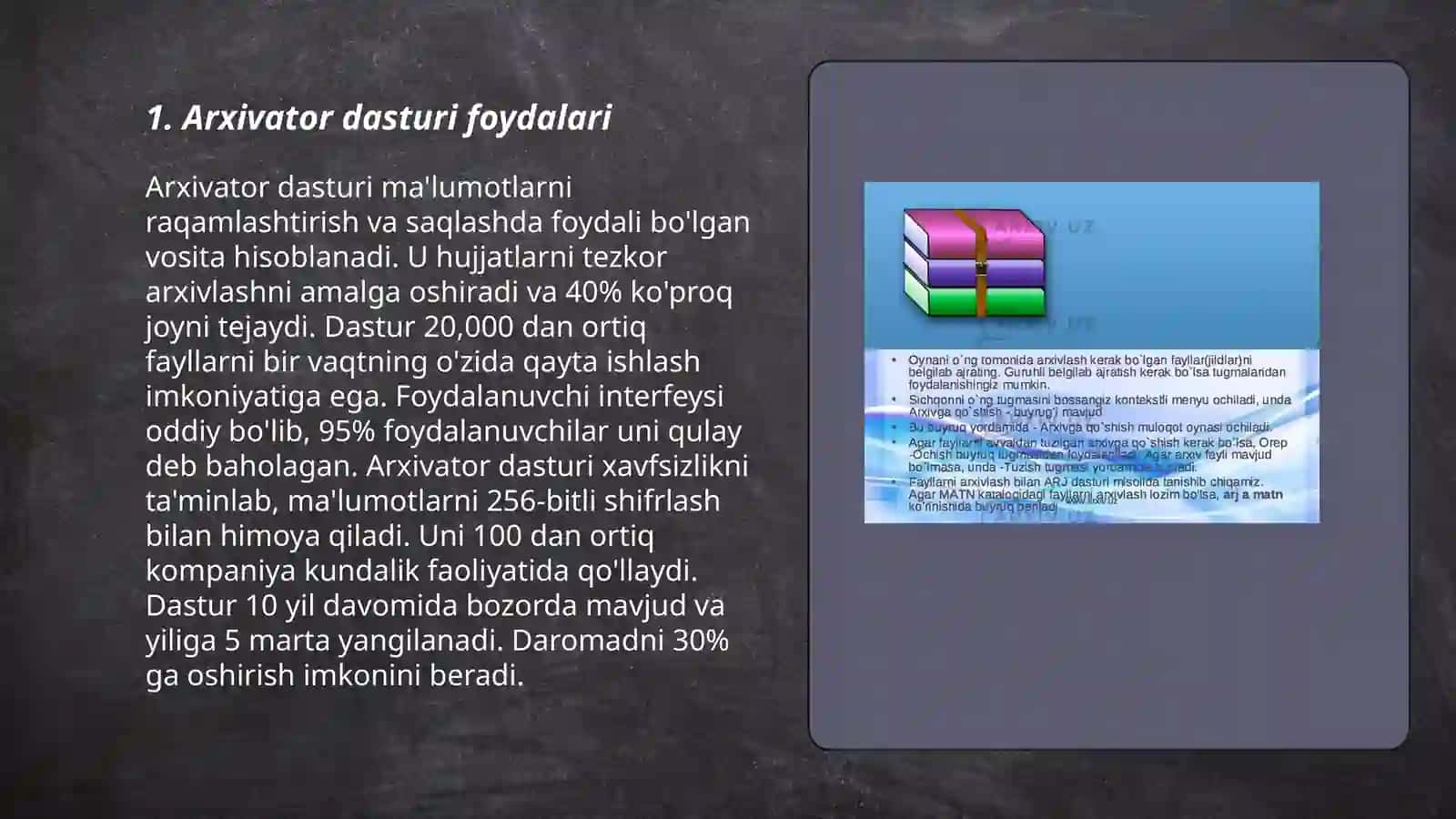 Arxivator dasturi 3