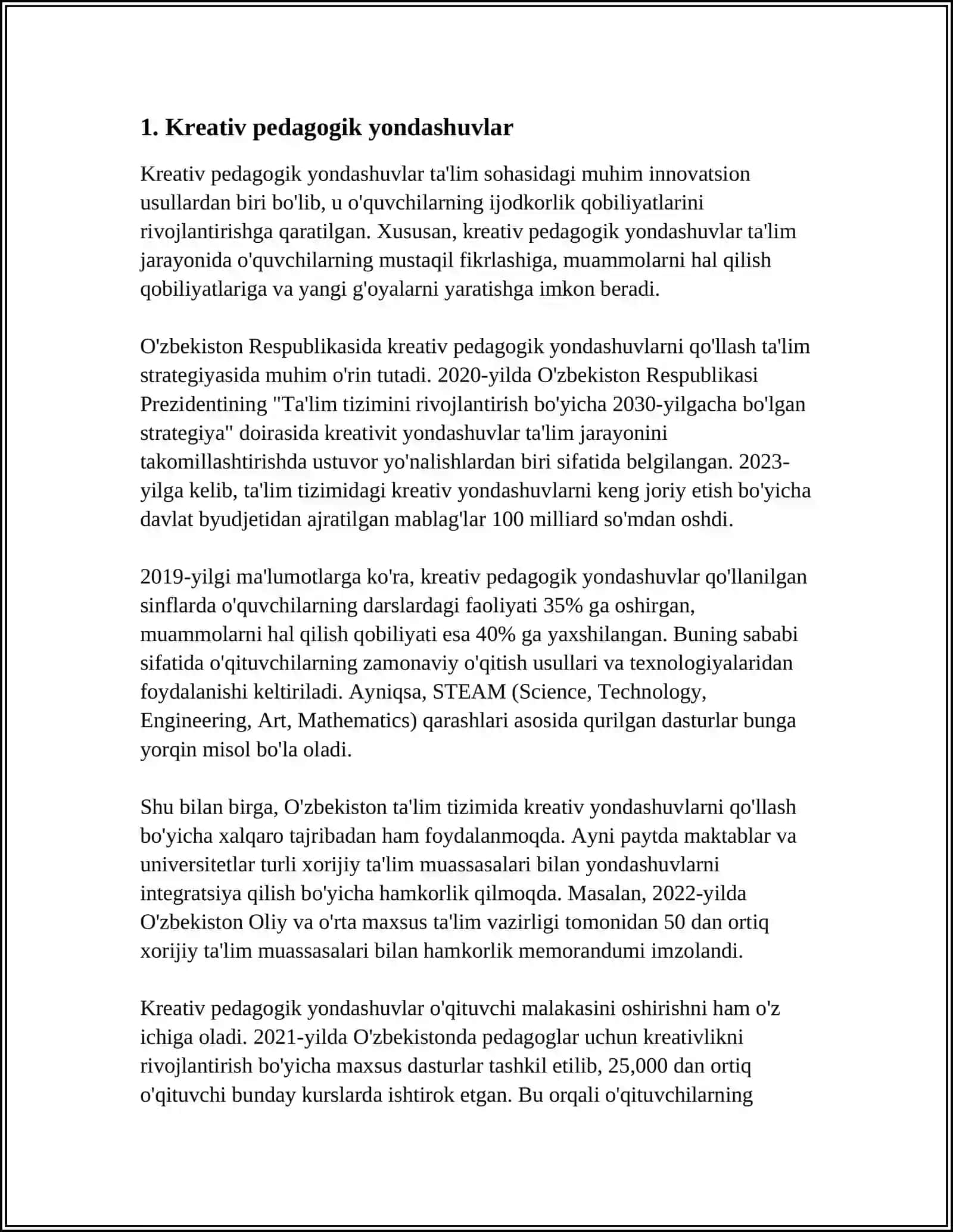 KREATIV PEDAGOGIKA FANINIG ILMIY TADQIQOT METODLARI 3