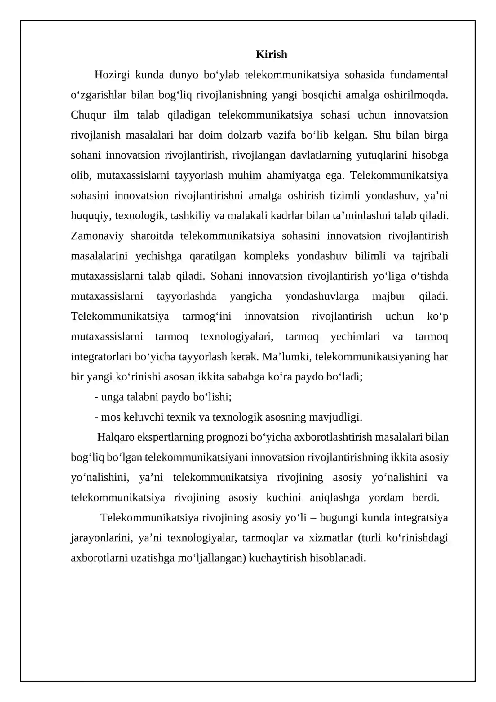 Kommutatsiya tizimlariga hizmat ko‘rsatish asoslari 3