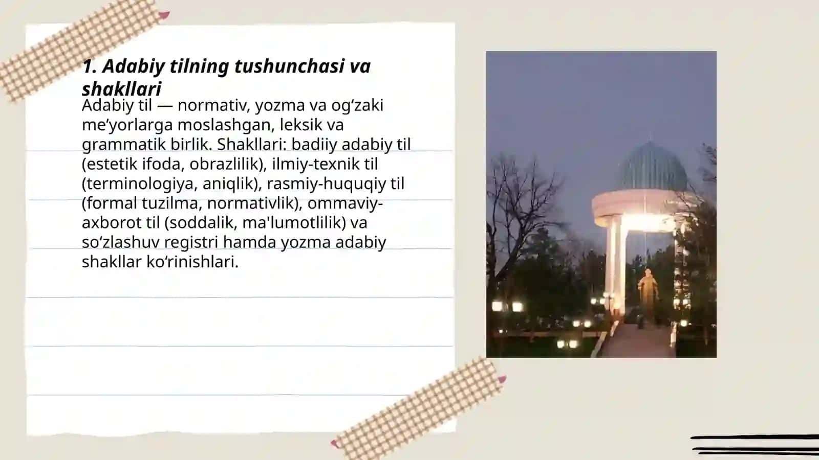 Adabiy tilning shakllari 3