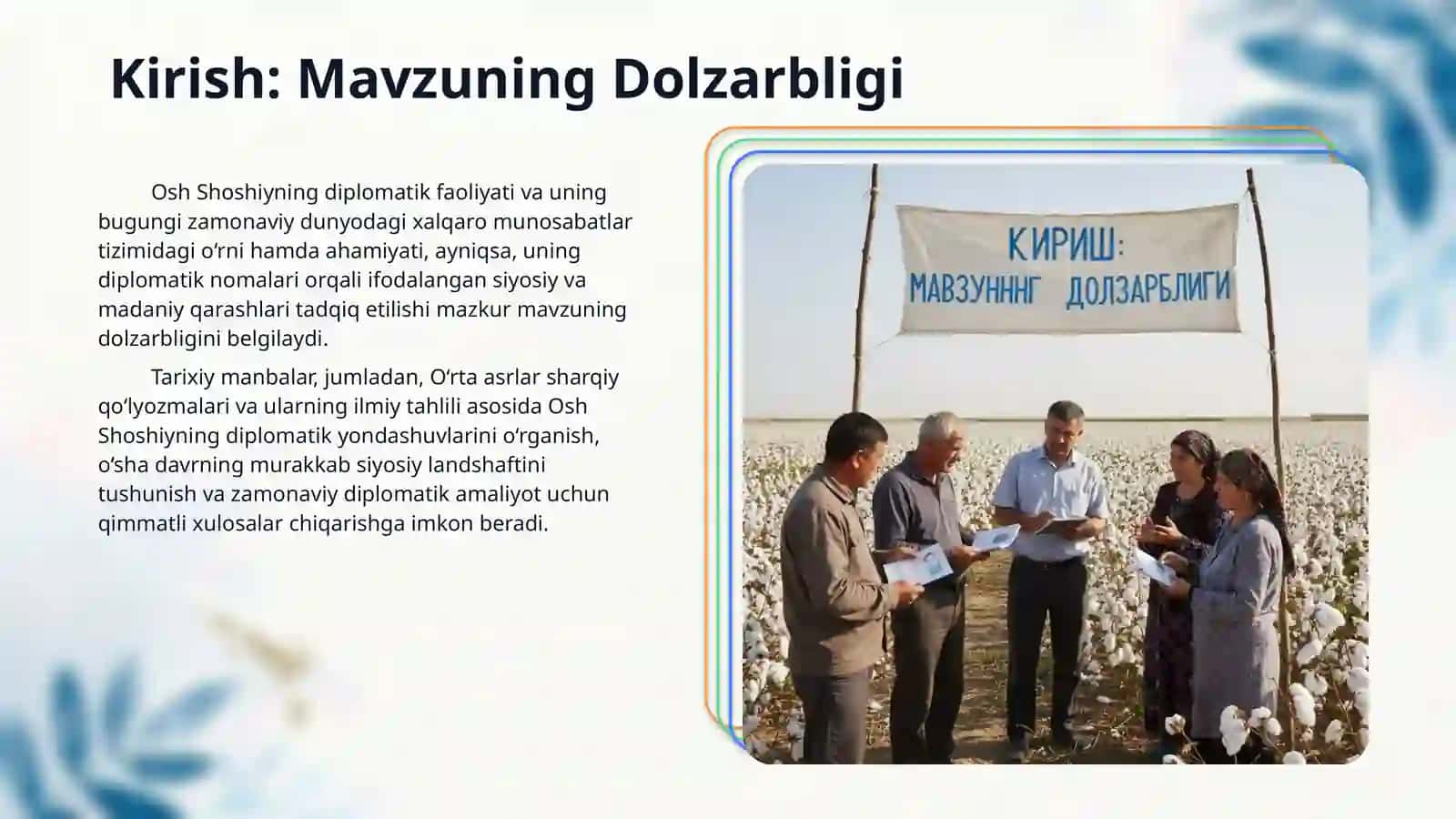 Ash Shoshiyning diplomatik nomalari 3