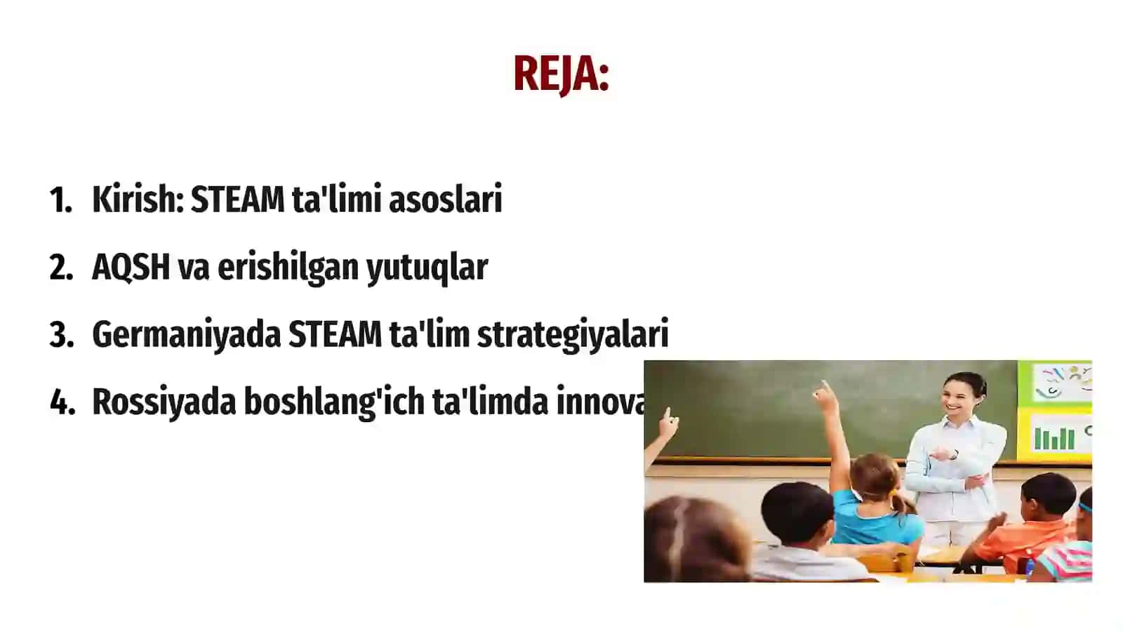 Robotexnika va STEAM ta'limi fanidan tayyorlagan MUSTAQILISHI 3