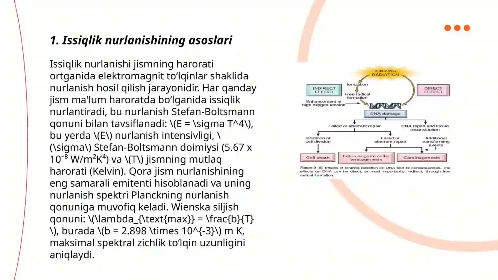 Jismlarning issiqlik nurlanishi 3