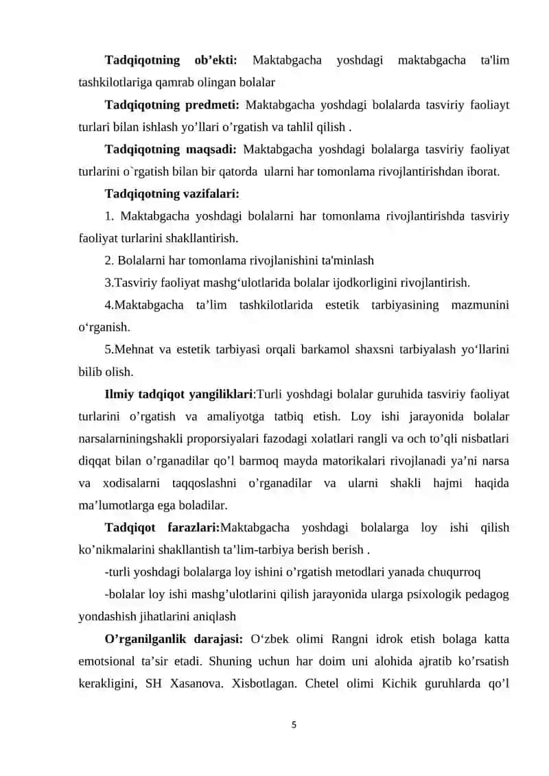 Maktabgacha yoshdagi bolalar tasviriy faoliyat mashg’ulotlari 3