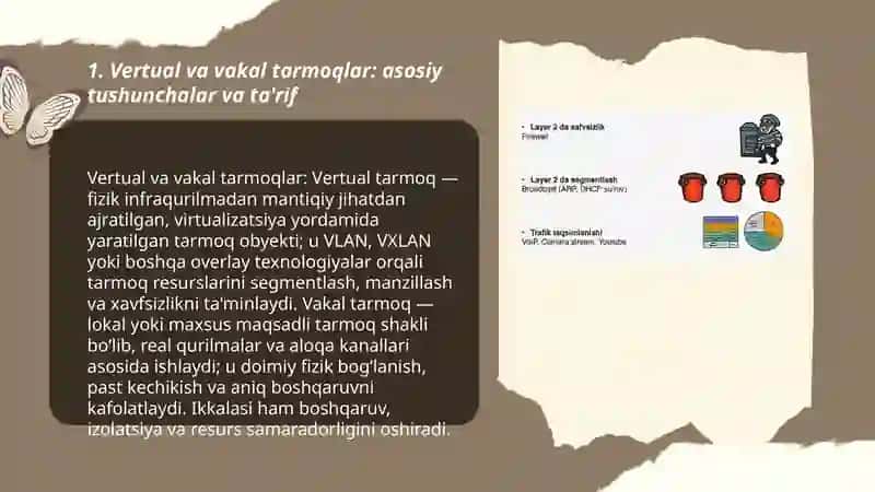 Vertual va vakal tarmoqlar 3