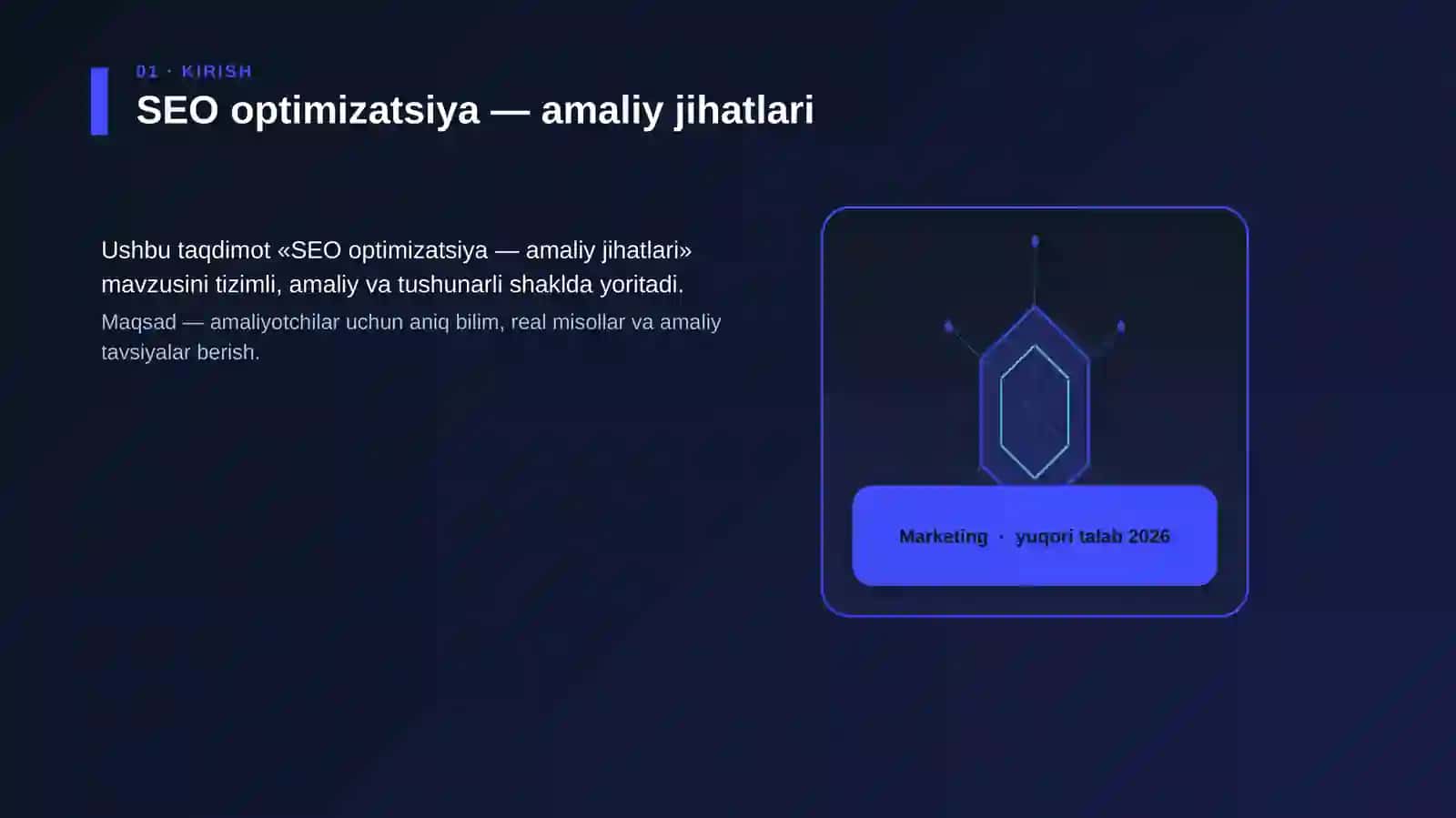 SEO optimizatsiya — amaliy jihatlari 3
