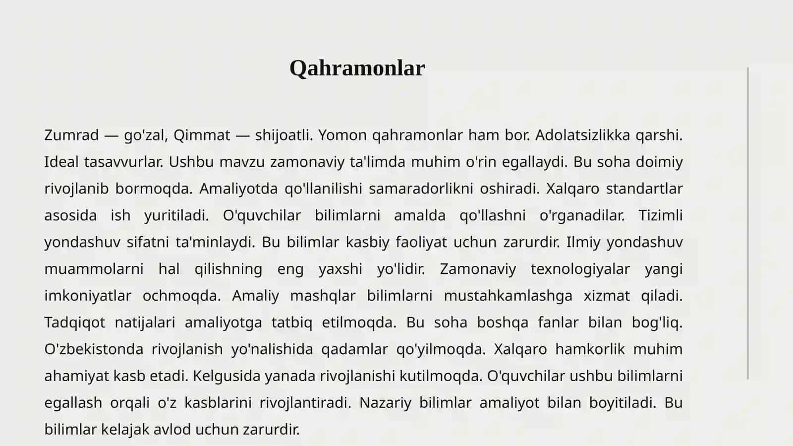 Zumrad va Qimmat 3