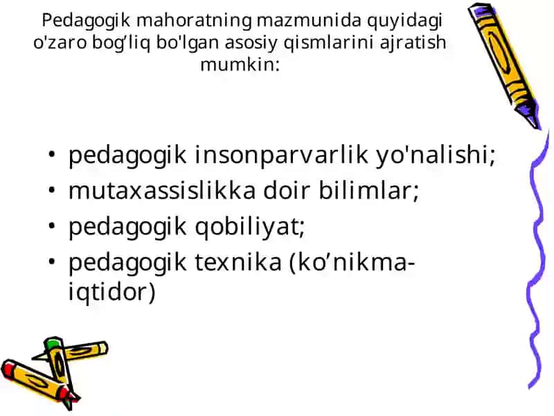 Pedagogik mahorat haqida tushuncha 3