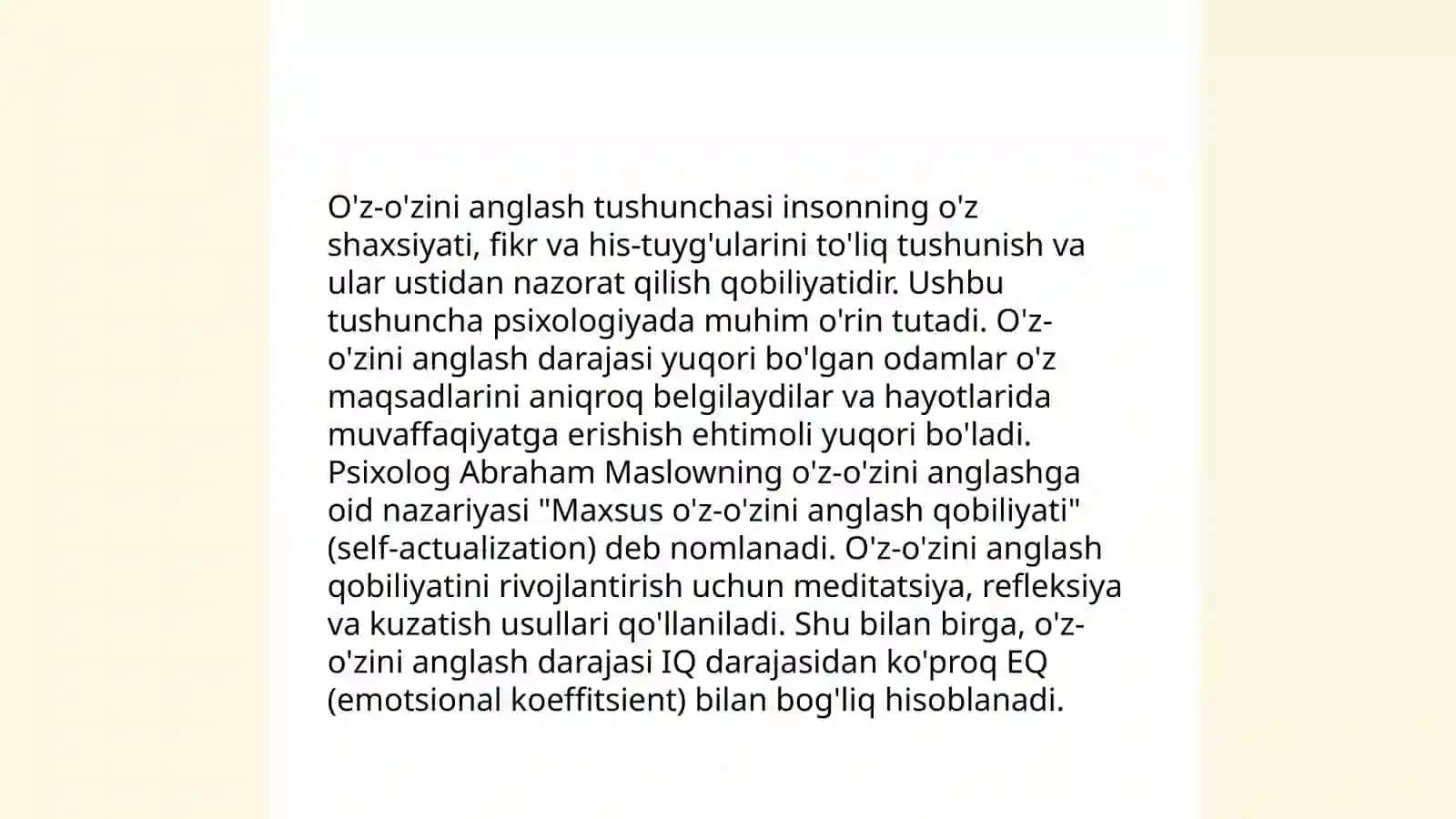 O'z-o'zini anglashning rivojlanishi va 3 yosh inqirozi 3