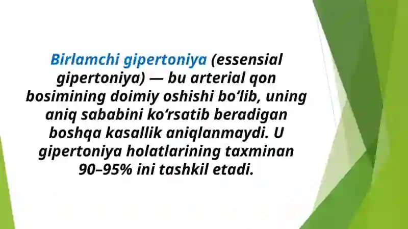 GIPERTONIYA Kasalligi tasnifi, klinikasi va patogenezi 3