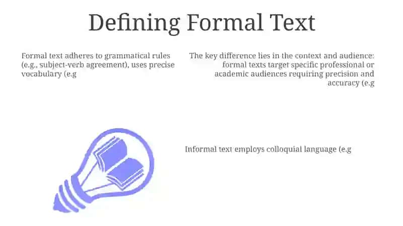Defining Formal and Informal Text 3