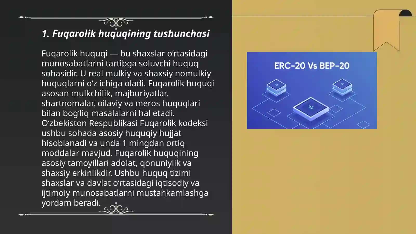 Fuqarolik huquqining tizimi, manbalari va ularning turlari 3