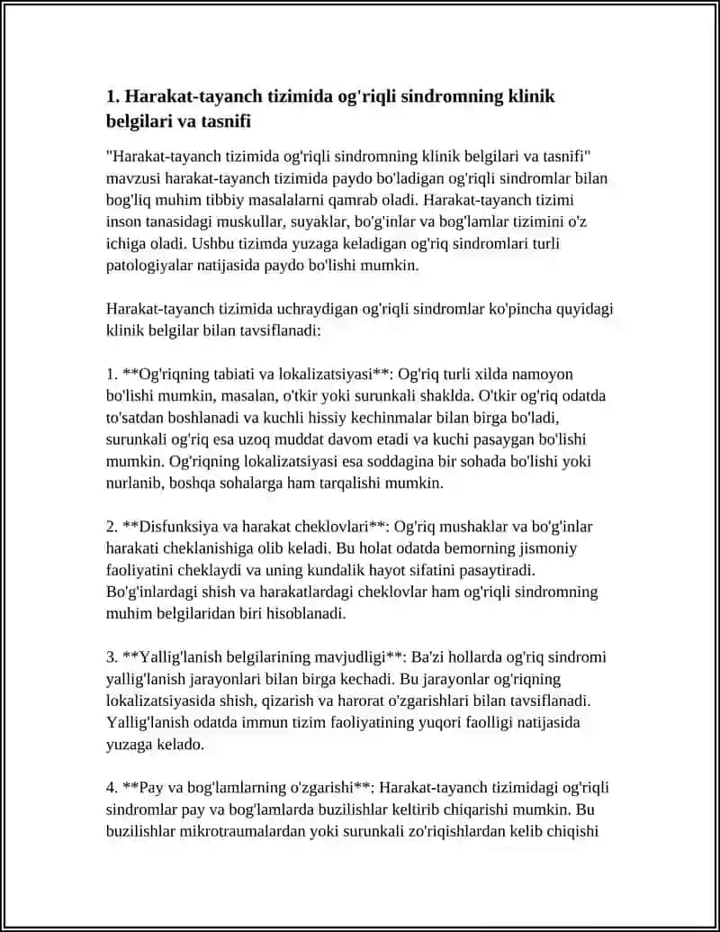 Harakat-tayanch tizimida og'riqli sindromi 3