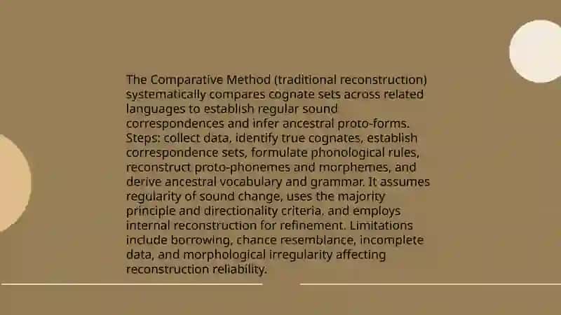 Methods of comparative study of languages 3