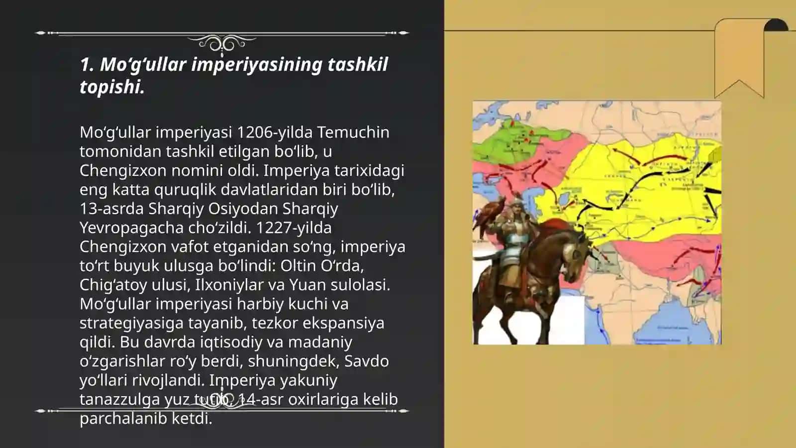 Mo‘g‘ullar hukmronligi davrida davlat va huquq 3