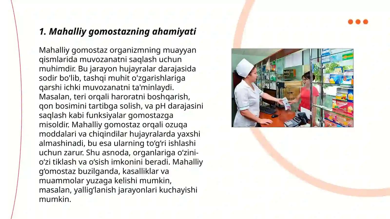 Mahalliy gomostaz uchun zamonaviy dori vositalari 3