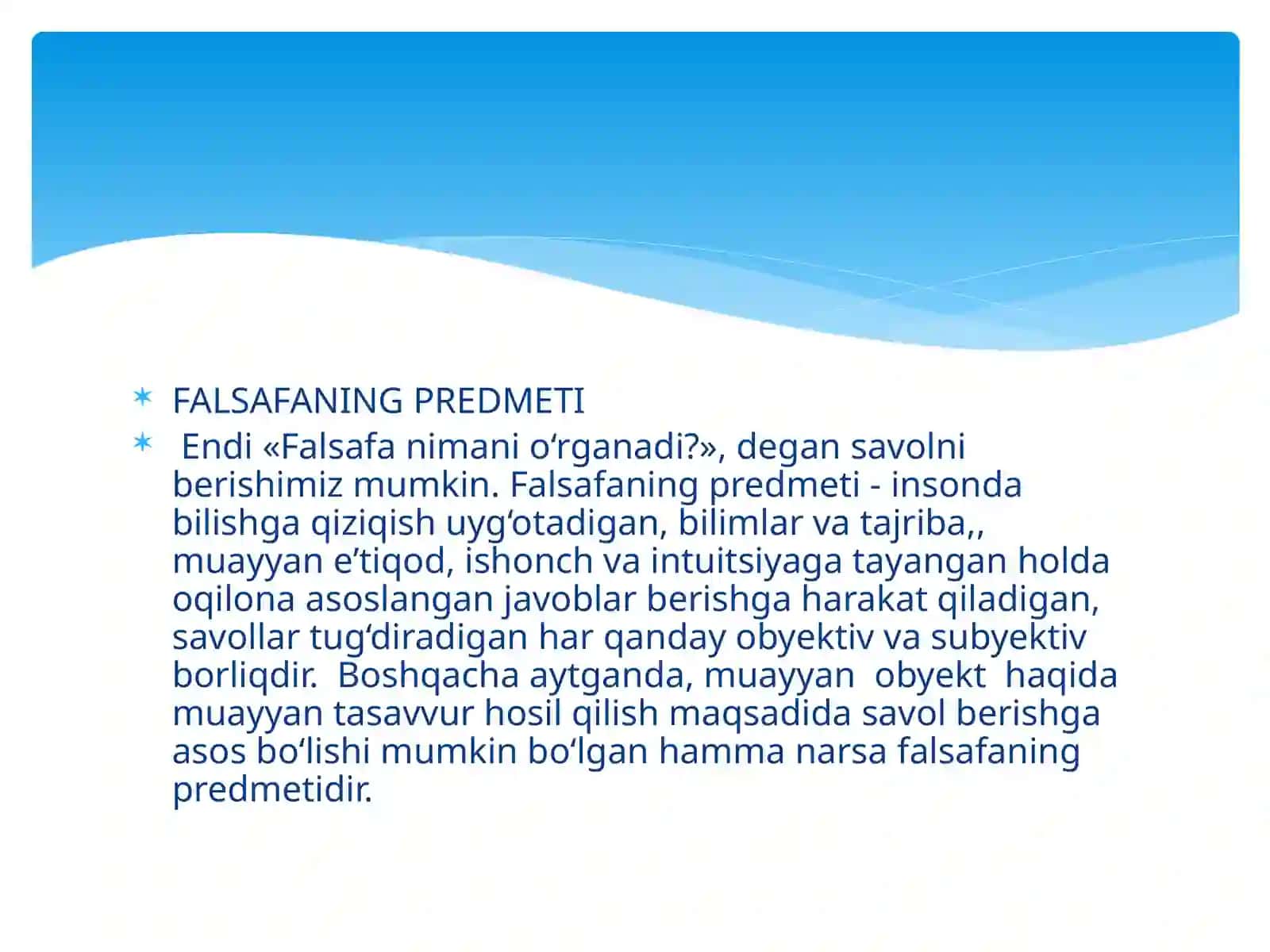 FALSAFA FANINING PREDMETI MAZMUNI VA JAMIYATDAGI ROLI 3