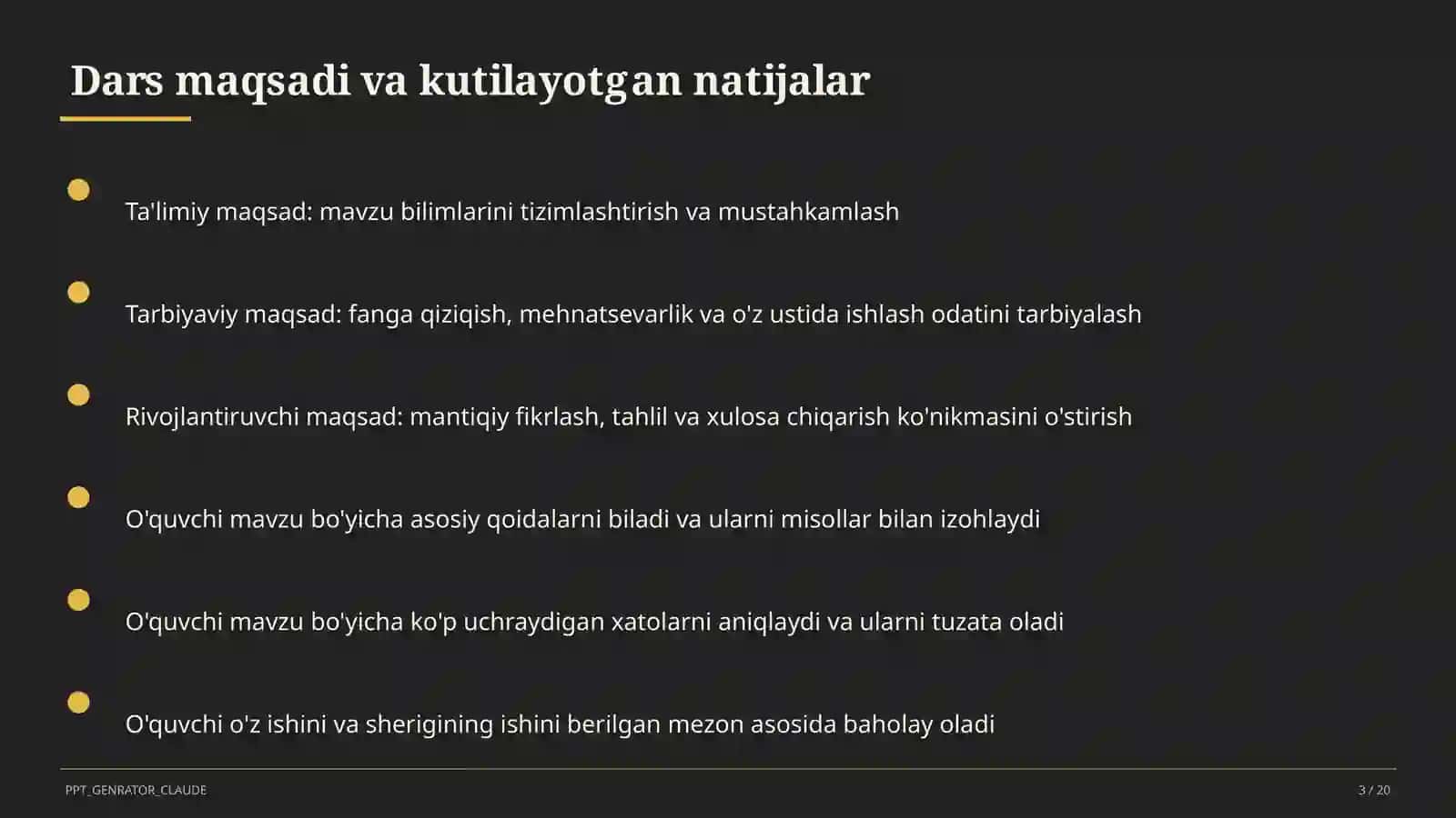 Geometriyaning boshlang'ich tushunchalari: nuqta, to'g'ri chiziq, kesma (7-sinf) 3