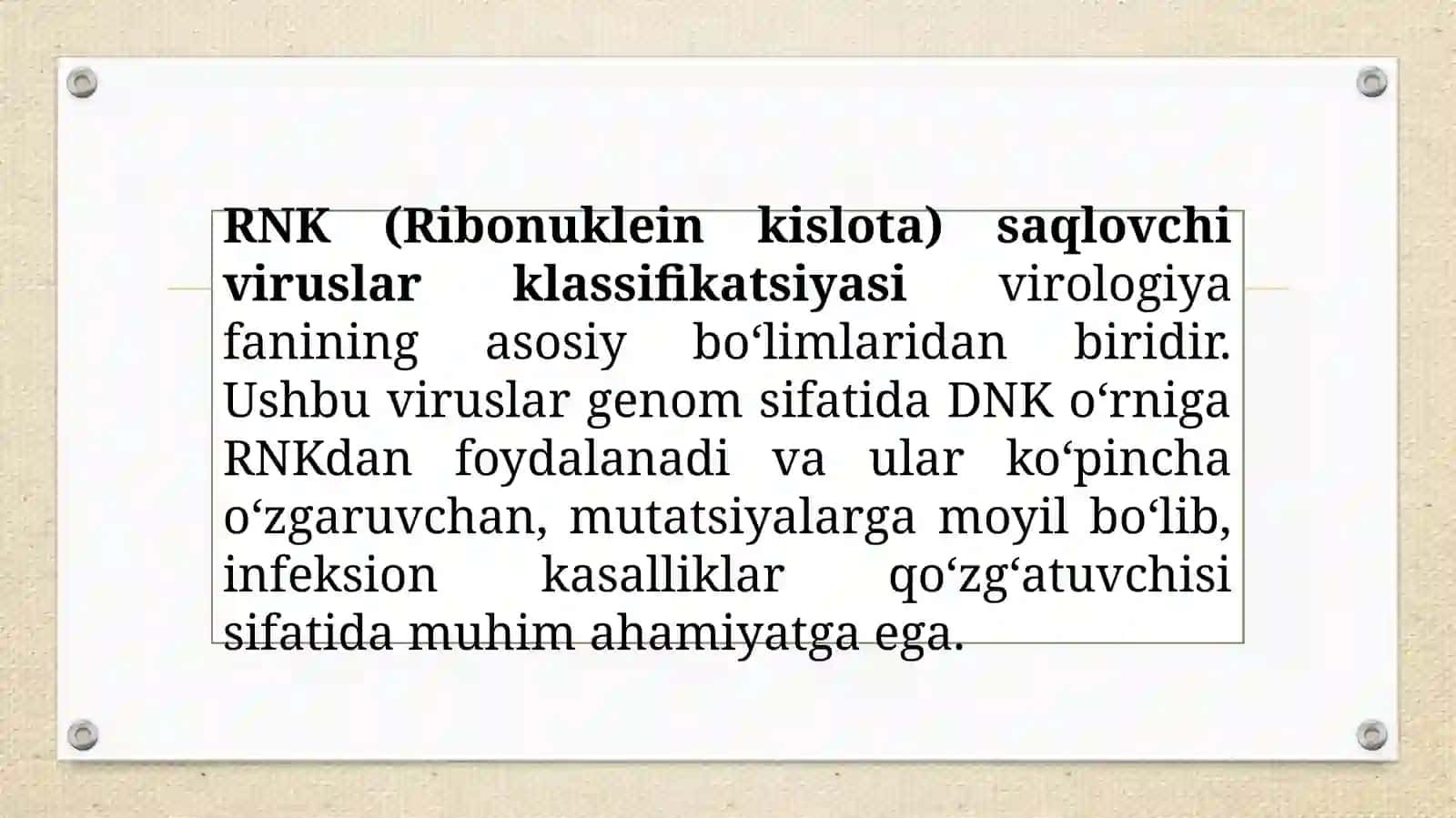 RNK saqlovchi viruslar 3