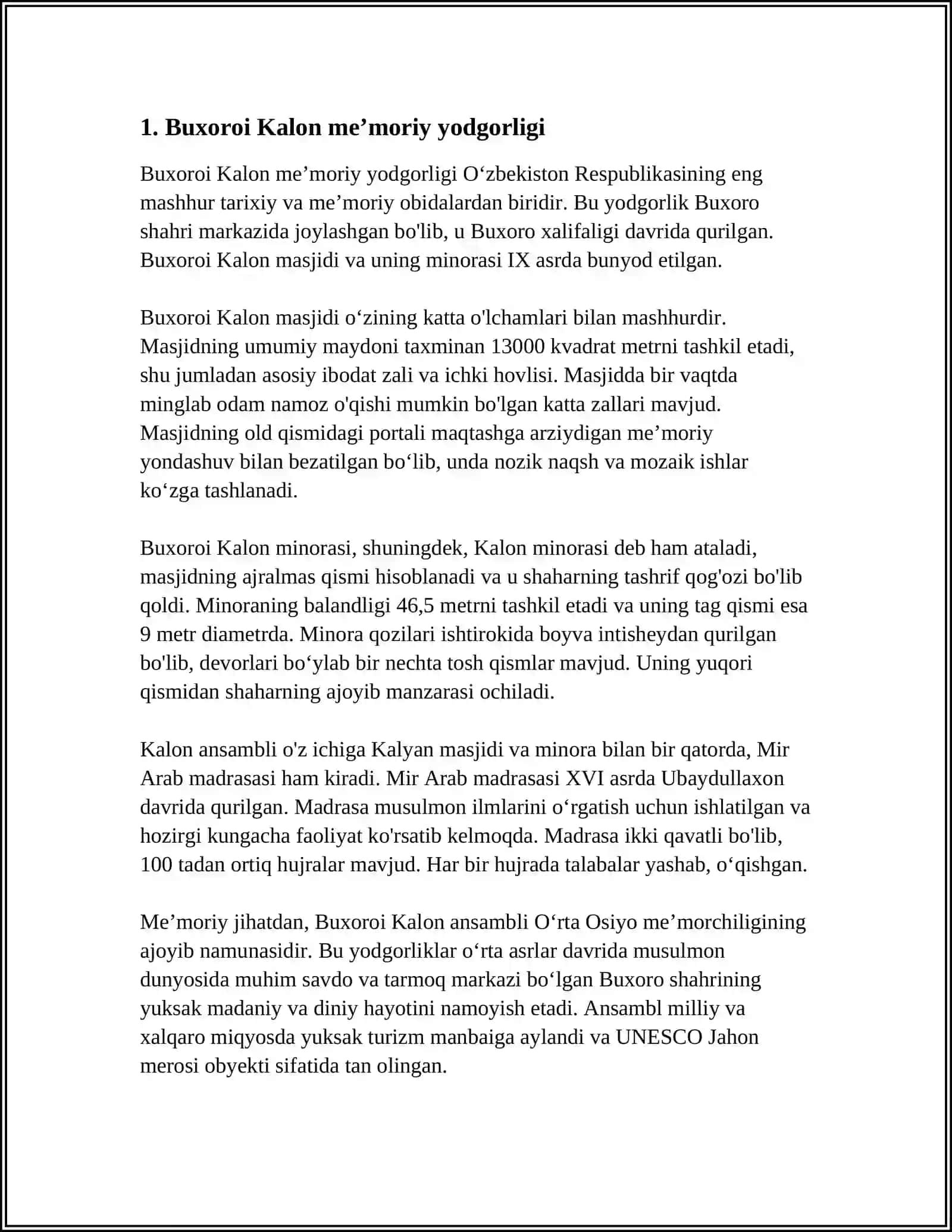 Buxoroi Kalon 3