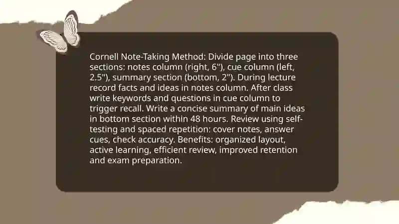 Cornell Note-Taking Method 3