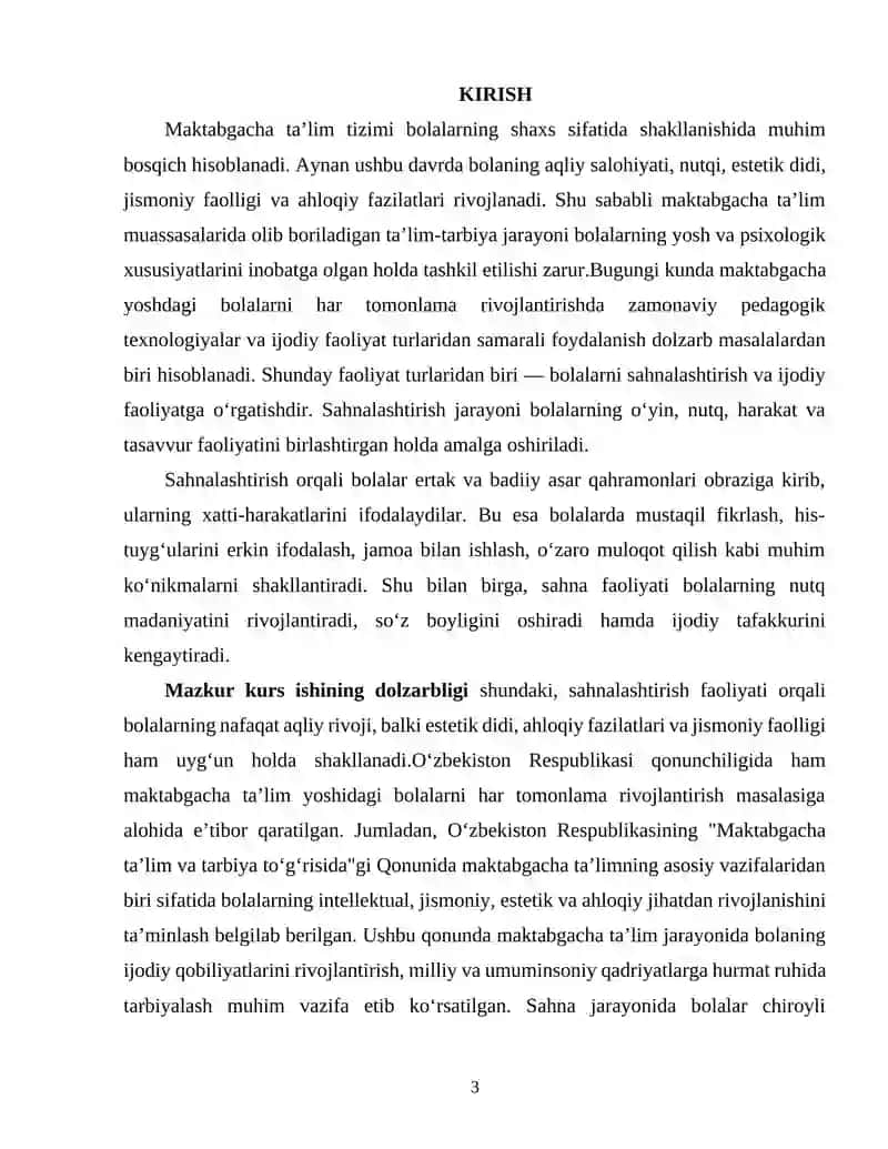 Maktabgacha yoshdagi bolalarni sahnalashtirish orqali har tomonlama aqliy, estetik, ahloqiy, jismoniy tarbiyalash 12.docx 3