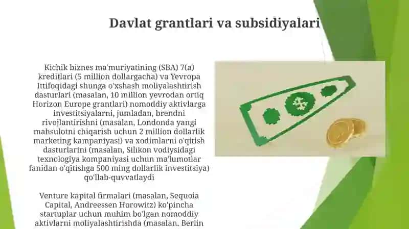 Nomoddiy aktivlarga safarbar etilgan investitsiyalarni moliyalashtirish 3