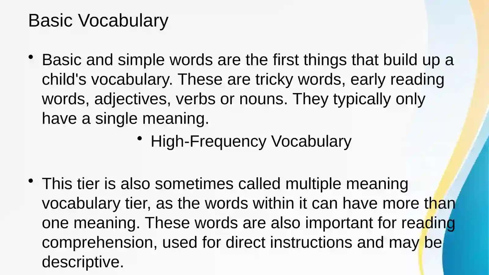 Vocebulary and skills development 3