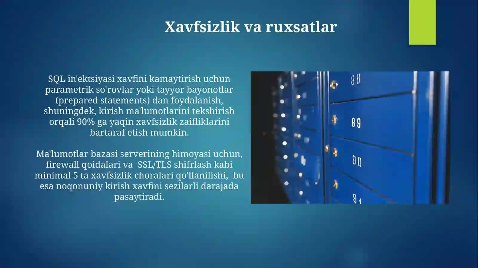 Ma'lumotlar bazasiga kirish 3