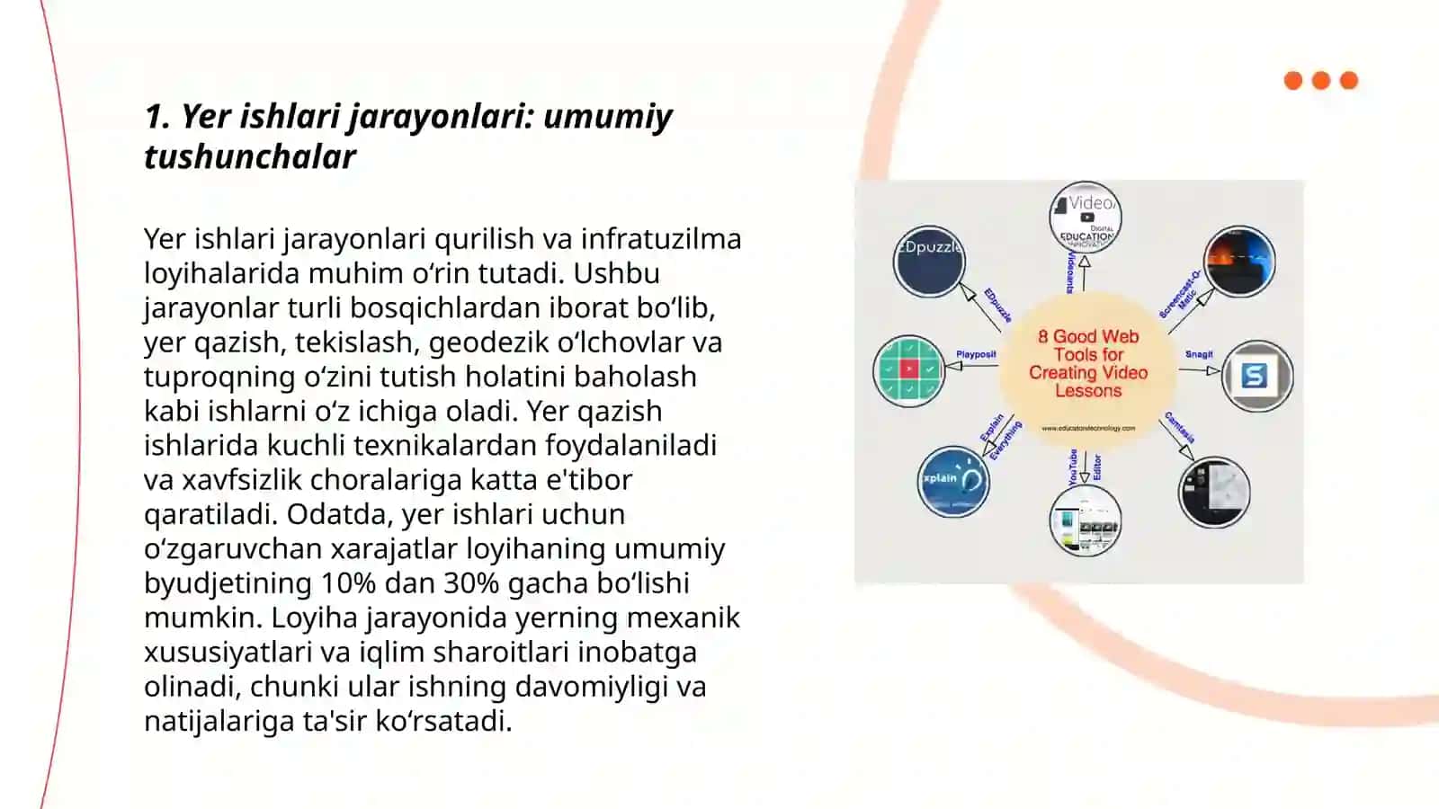 Yer ishlari jarayonlarini texnologik loyihalash va ularning ishtirokchilari, ishtirokchilarga qoyilgan talablar 3