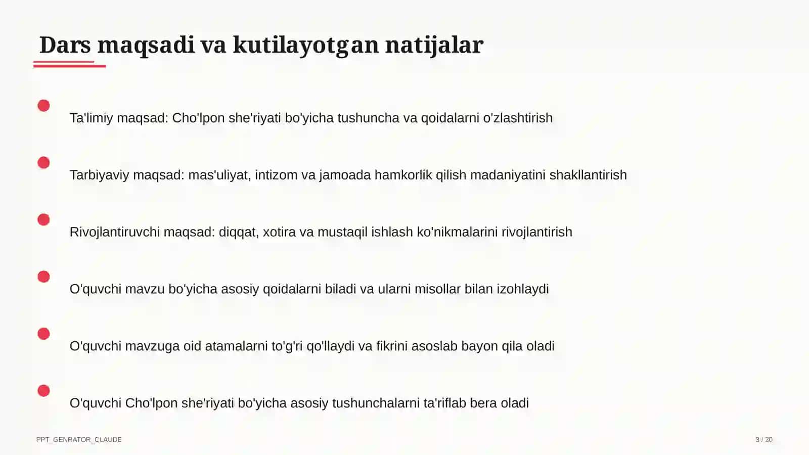Cho'lpon she'riyati (7-sinf) 3