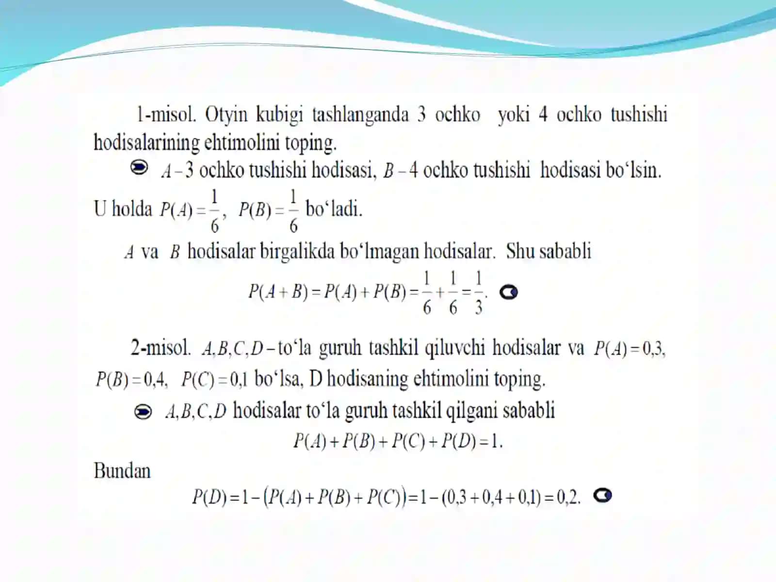 Oliy matematika 3
