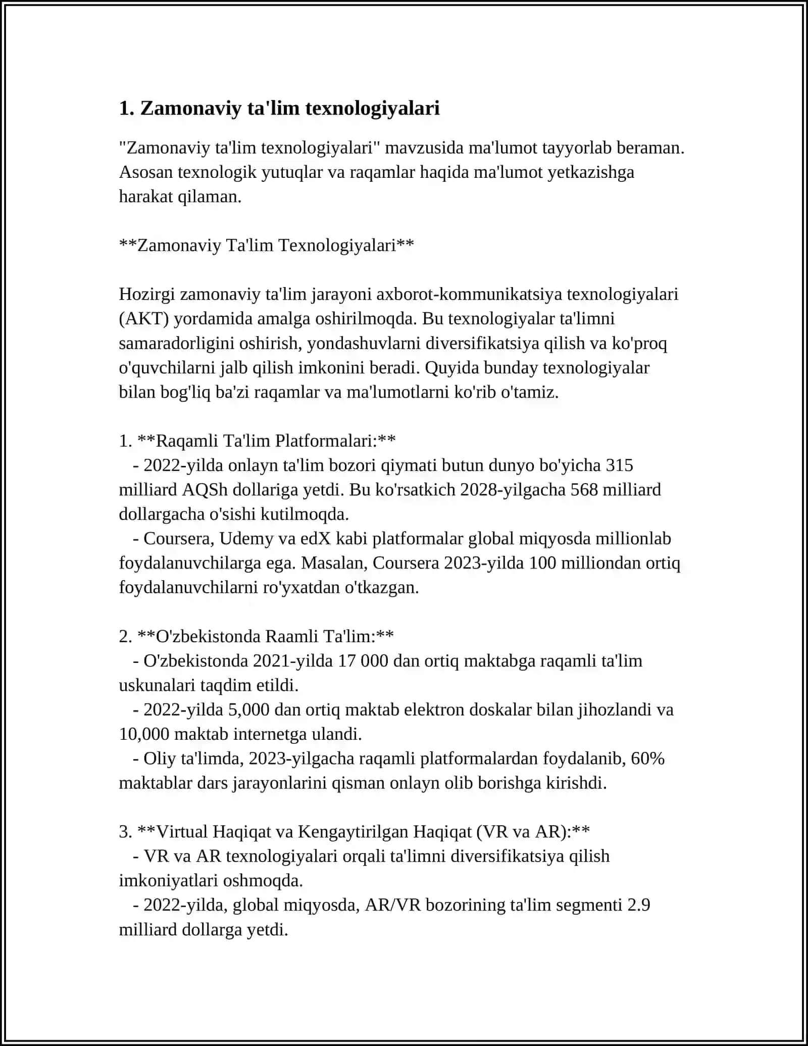Zamonaviy Ta'lim Texnologiyalari 3