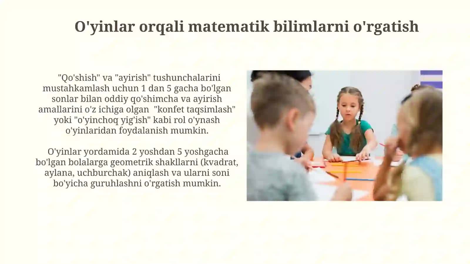 Maktabgacha taʼlim yoshidagi bolalarda dastlabki matematik koʻnikma shakllantirish 3
