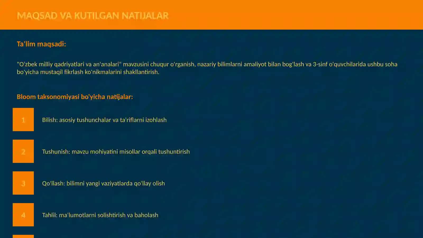 O'zbek milliy qadriyatlari va an'analari 3