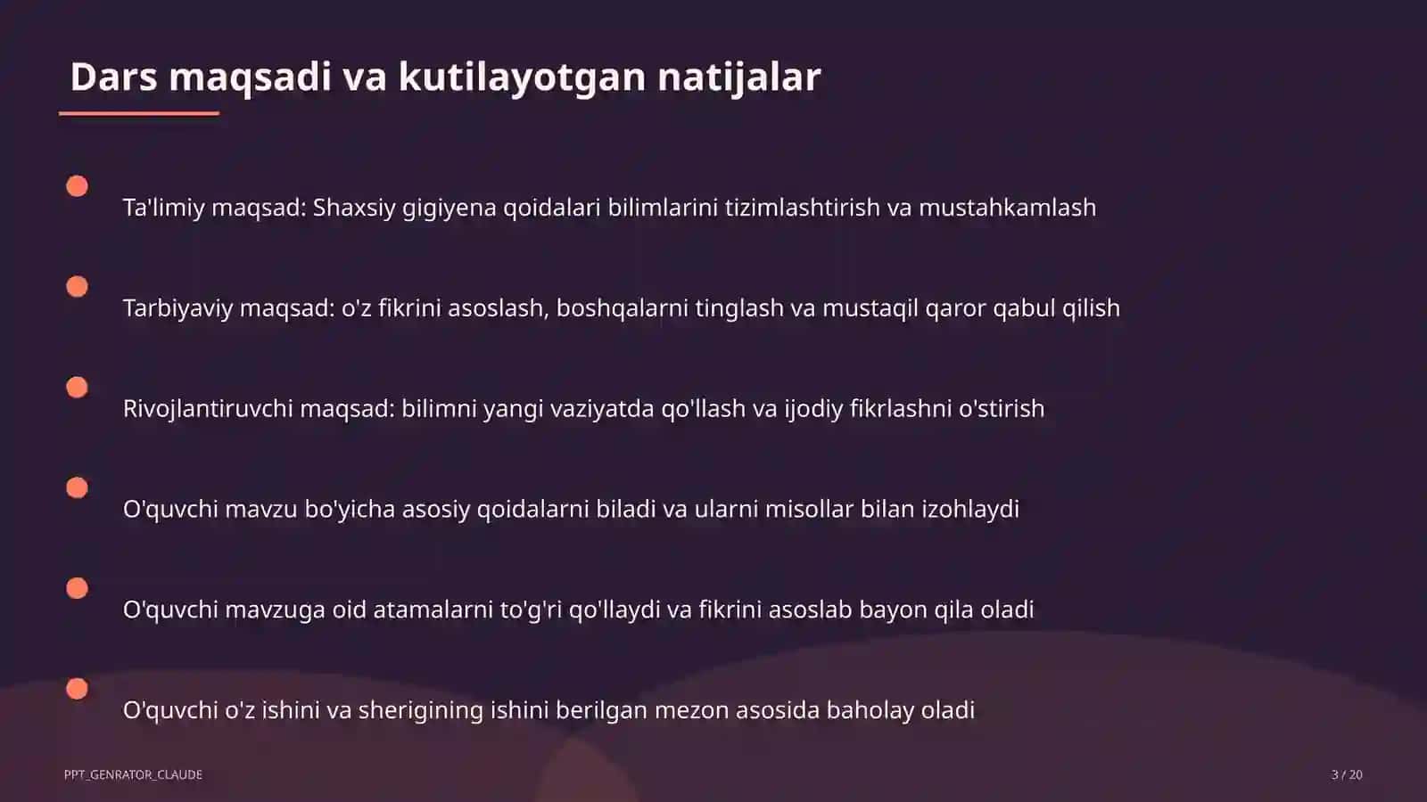 Shaxsiy gigiyena qoidalari (1-sinf) 3