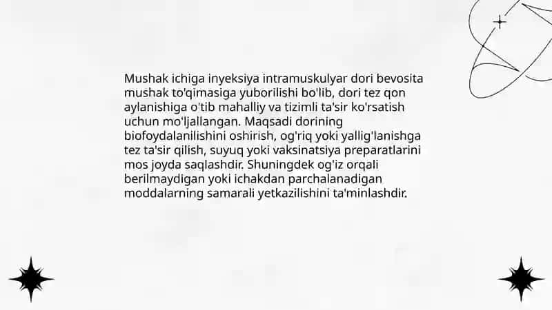 Mushak ichiga inyeksiya 3