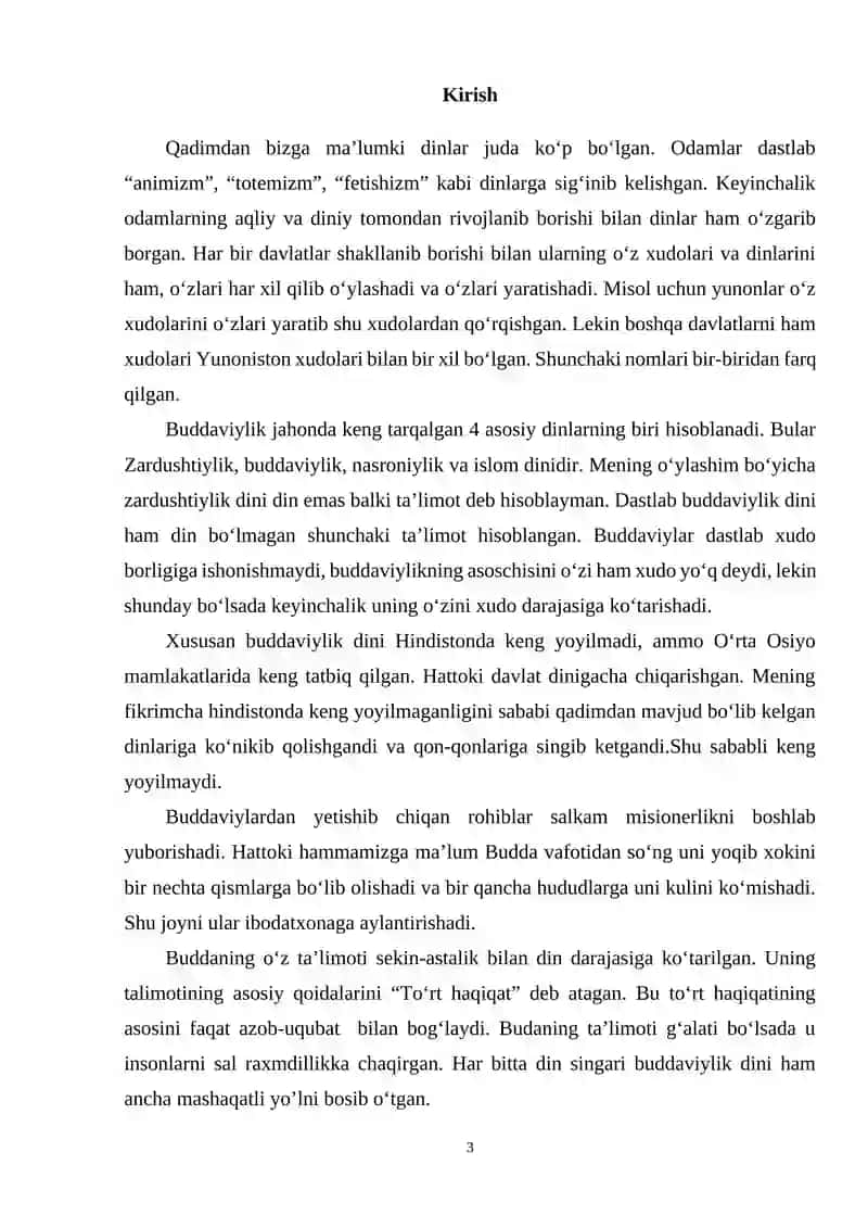 Buddaviylik dinining Oʻrta Osiyoga kirib kelishi 3