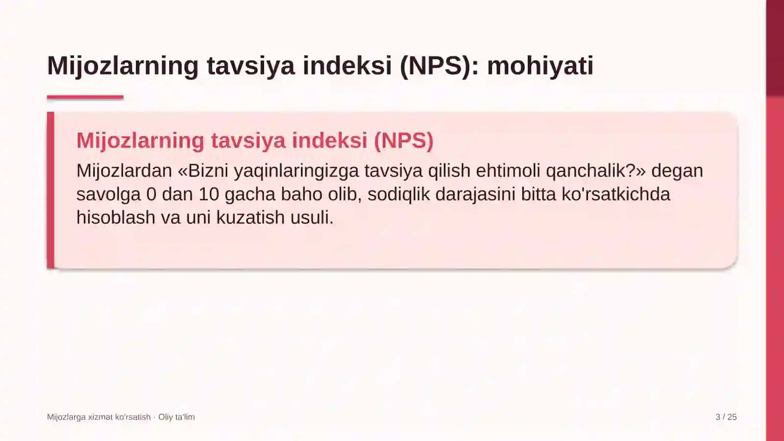 ekologik nodavlat tashkilotlarda mijozlarning tavsiya qilish indeksini o'lchash 8440 3