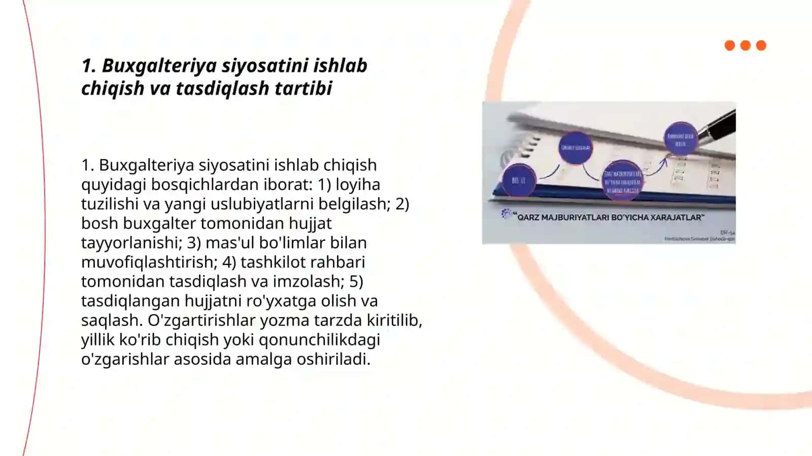 Bug'alteriya hisobini tashkil etish va yuritishga qoyiladigan talablar 3