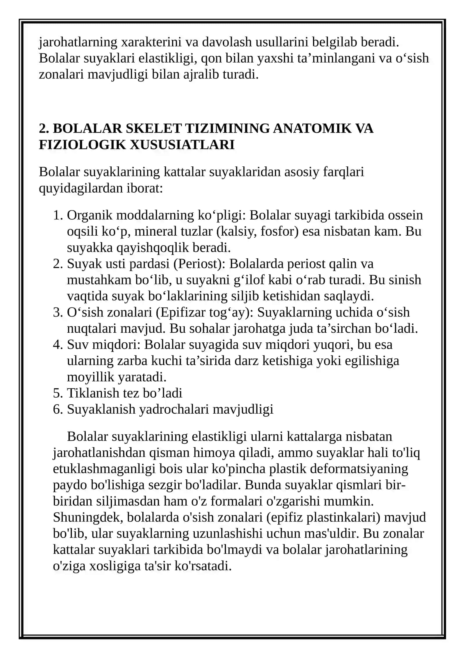 Bolalarda suyak sinish xususiyatlari 3