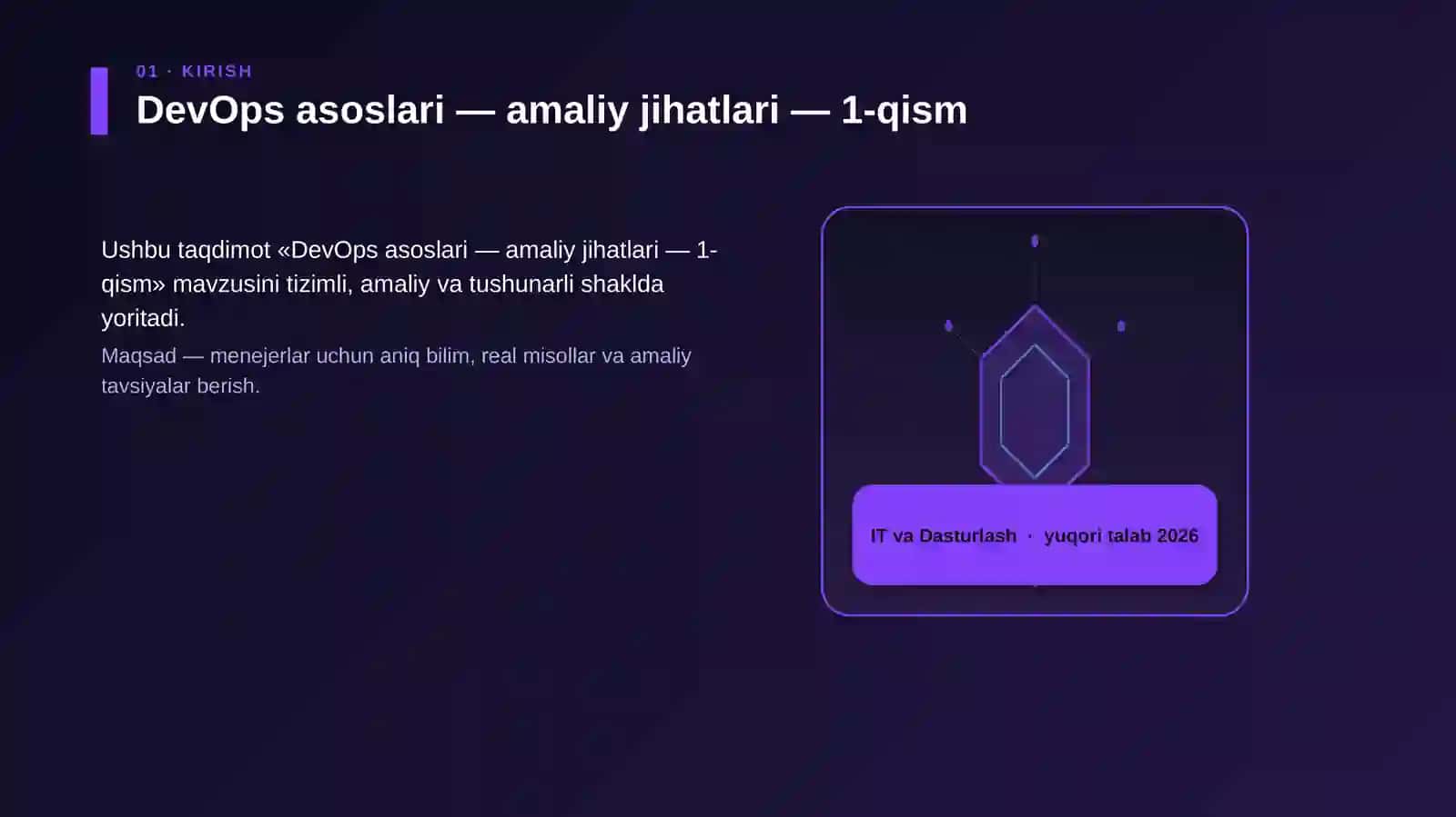 DevOps asoslari — amaliy jihatlari — 1-qism 3