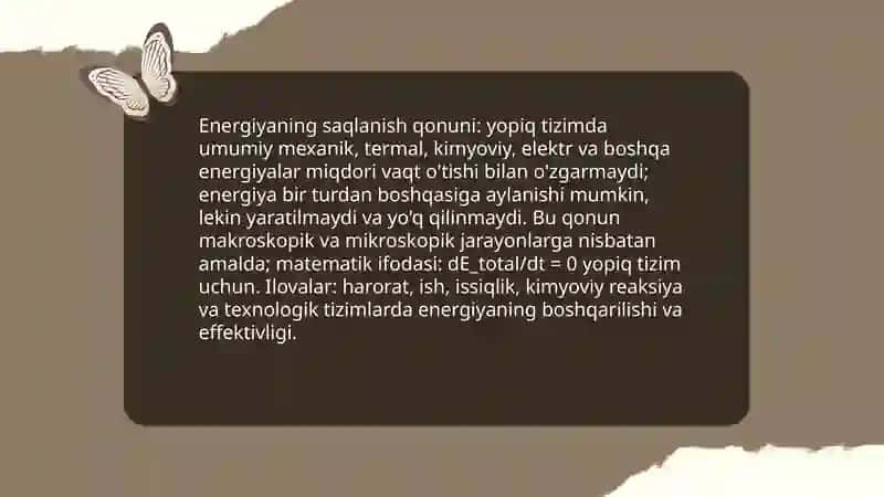 Energiyaning saqlanish qonuni 3