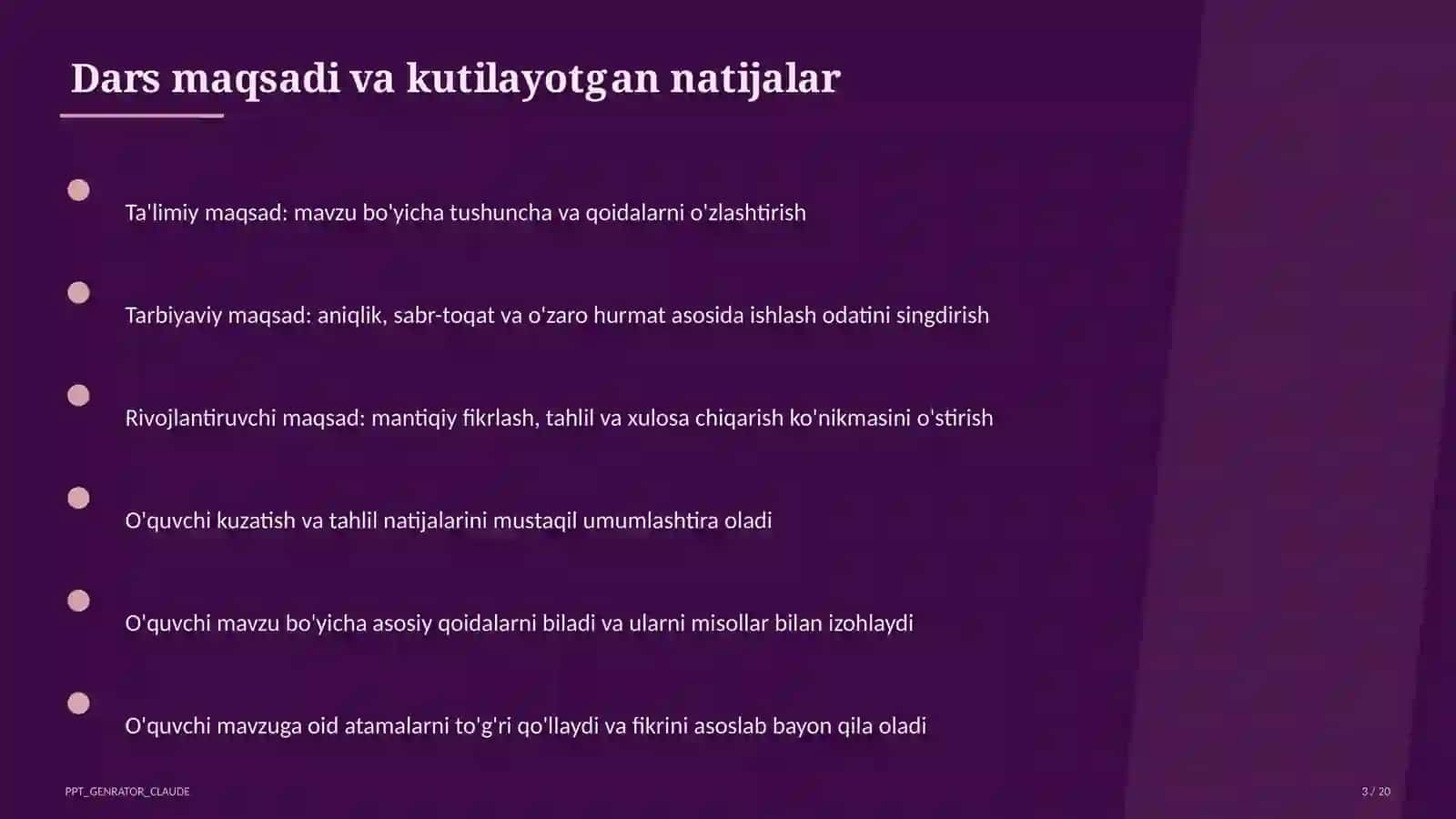 Matematika O'lchovlar (Massa) 3