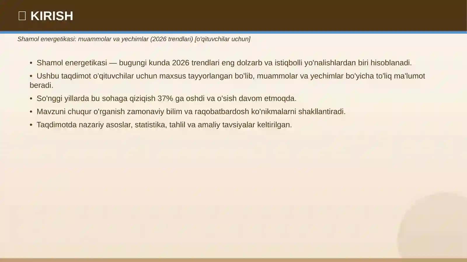 Shamol energetikasi: muammolar va yechimlar (2026 trendlari) 3