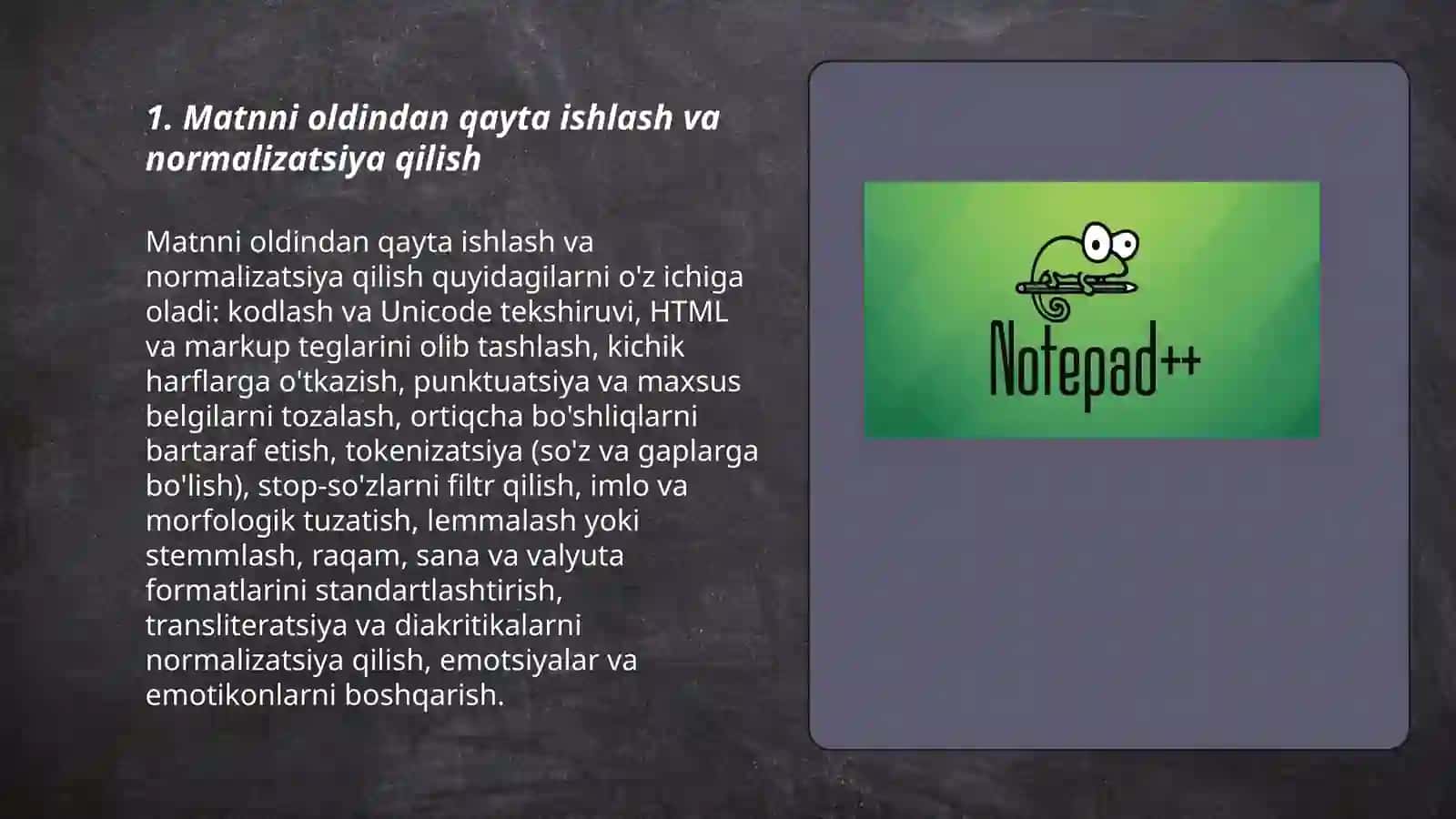 Matnli malumotlarni qayta ishlash dasturlarining imkoniyatlari 3