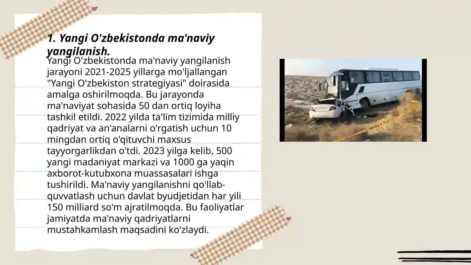 Yangi O'zbekistonda amalga oshirilayotgan ma'naviy o'zgarishlar 3