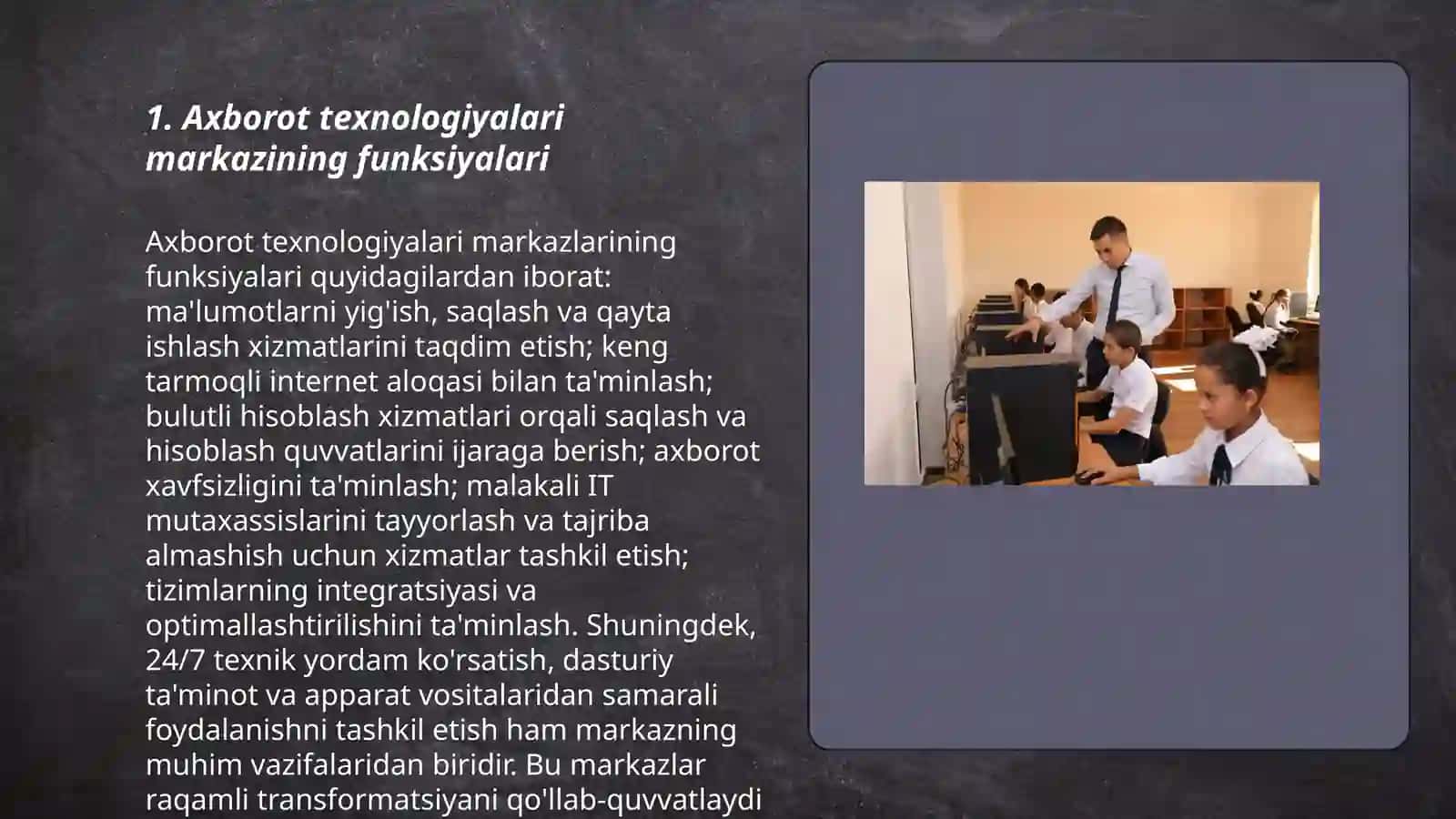 Axborot texnologiyalari markazi 3