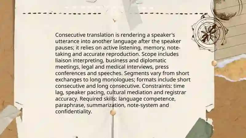 Consecutive translation 3