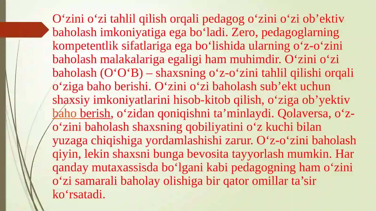 Pedagogning o‘zini-o‘zirivojlantirish 3